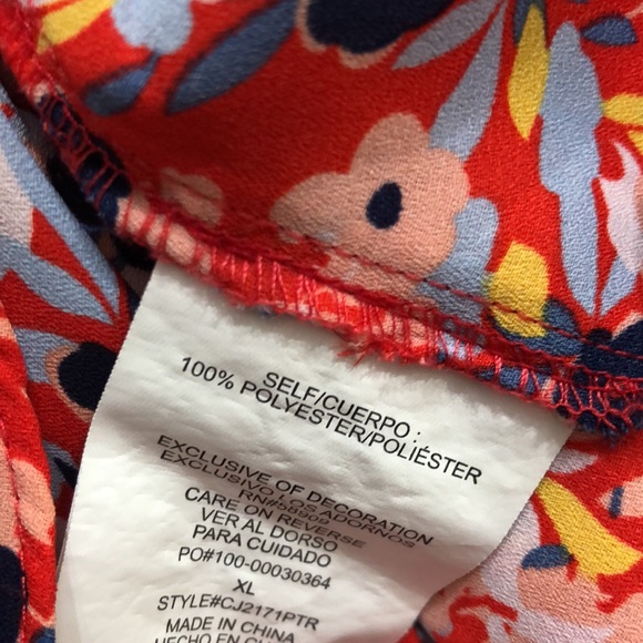 Copper Key Floral Blouse - Picture 10 of 10